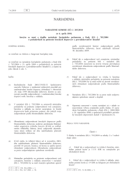 Nariadenie Komisie (EÚ) č. 285/2010 zo 6. apríla 2010, ktorým sa