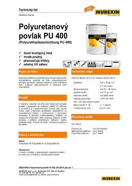 Polyuretanový povlak PU 400 (Polyurethanbeschichtung