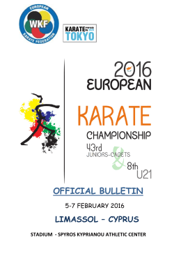 EKF-Championship 2016 Limassol CYPRUS
