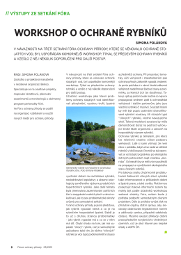 PDF článku ke stažení - Fórum ochrany přírody