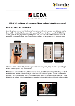 LEDA 3D aplikace - Hede