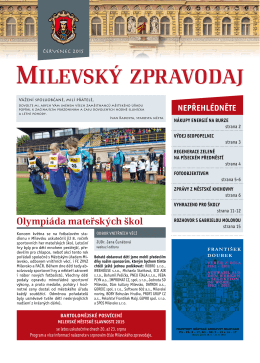 Milevský kulturní kalendář 7-2015