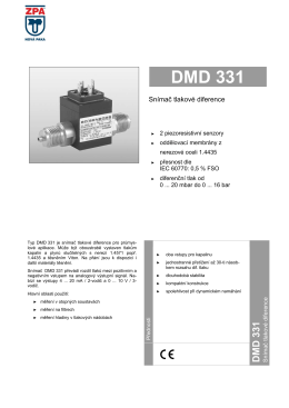 1) Katalogový list DMD 331