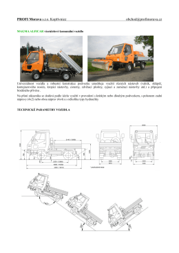 Technické parametry vozidla Magma EURO 5 (formát PDF).