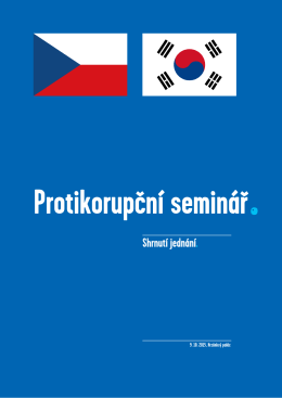 Protikorupční seminář_ČR_Korejská republika_09_10_2015