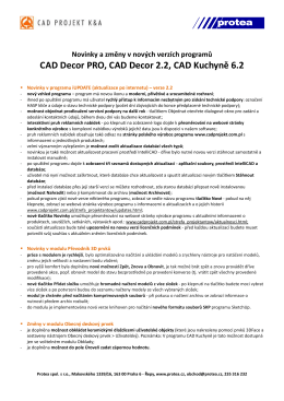 CAD Decor 2.2 - Protea spol. s ro