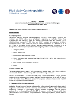 Záznam z jednání pracovní komise k WB_2014.01.09