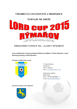 LORD CUP_PROPOZICE_FINAL