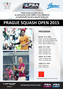 PRAGUE SQUASH OPEN 2015