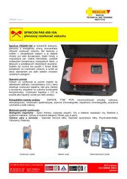 SPINCON PAS 450-10A přenosný vzorkovač vzduchu
