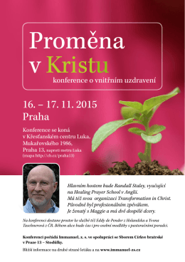 16. – 17. 11. 2015 Praha - Immanuel-zs