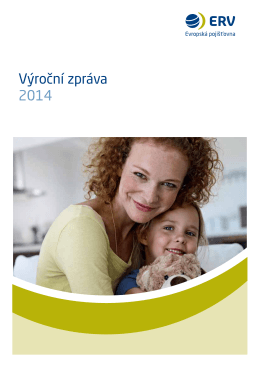 Výroční zpráva 2014 - ERV Evropská pojišťovna