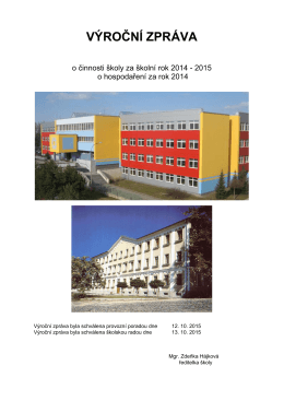 Výroční zpráva 2014/2015 - Základní škola Týn nad Vltavou, Hlinecká