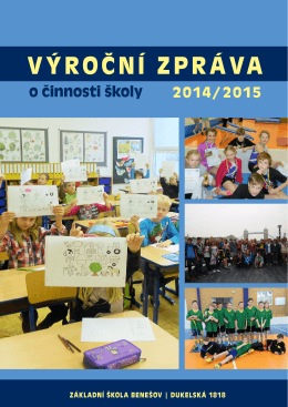 Výroční zpráva o činnosti ve školním roce 2014/2015
