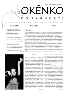 Okénko do farnosti 5/2015 (formát pdf) - Farnost Letohrad