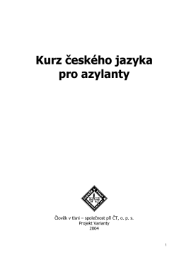 Kurz českého jazyka pro azylanty