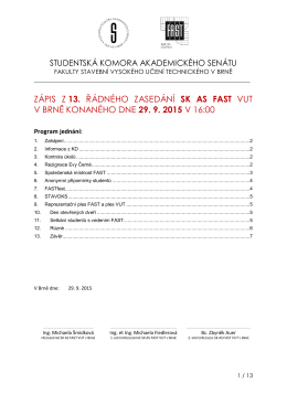 zde - Studentská komora AS FAST