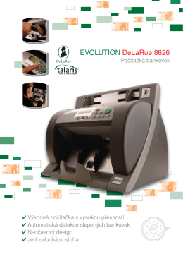 Počítačka bankovek Talaris EV 8626