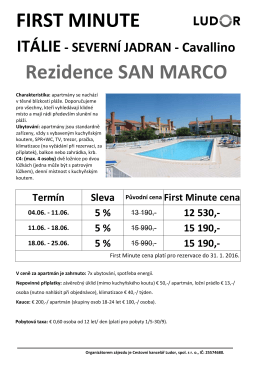 FIRST MINUTE Rezidence SAN MARCO