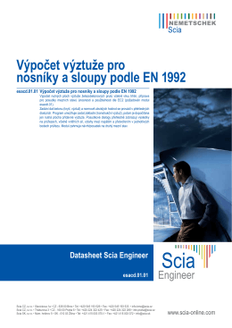 Výpočet výztuže pro nosníky a sloupy podle EN 1992