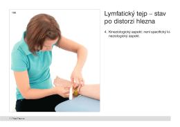 Lymfatický tejp – stav po distorzi hlezna