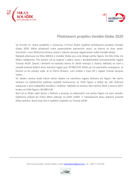 Představení projektu Vendée Globe 2020