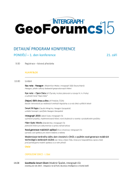 Program na web - GeoForum CS 2015