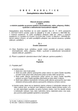 OZV č. 6/2015, o místním poplatku za provoz