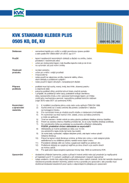 KVK STANDARD KlebeR pluS 0505 Ko, De, Ku