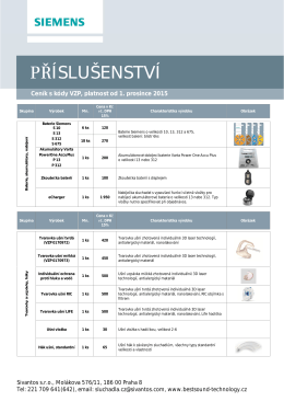 Ceník příslušenství, 266 KB