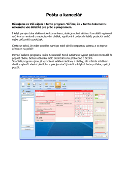 Nápověda - Pošta a Kancelář