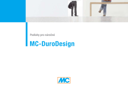MC-DuroDesign: podlahy pro náročné - MC