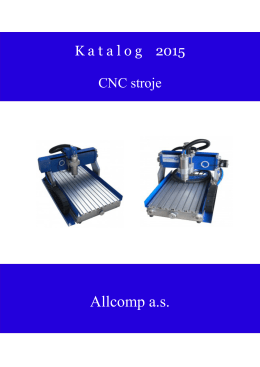 CNC stroje - Allcomp as