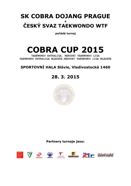Propozice COBRA CUP 2015
