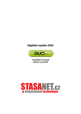 Český manuál k digitálnímu systému DUO