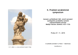 II. Pražské sorabistické sympozium konané u