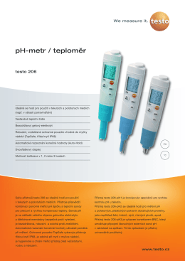 pH-metr / teploměr