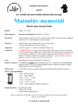 Matoušův memoriál