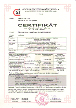 certifikát euro IV 78