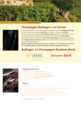 Champagne Bollinger v Le Terroir kopie