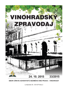 24.10.2015 - Stránky sboru CASD Praha