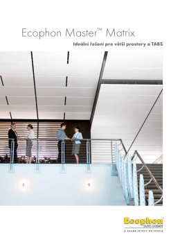 Ecophon Master™ Matrix - ideální řešení pro velké prostory a
