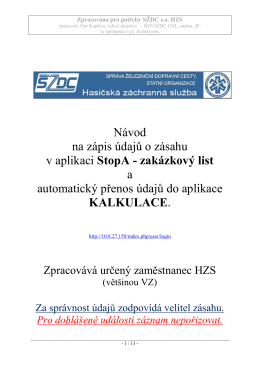 ZL a Kalkulace