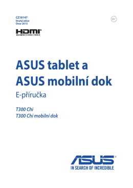 ASUS tablet a ASUS mobilní dok