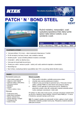 PATCH`N`BOND STEEL - 86025 - TDS - N-tek