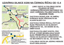 UZAVÍRKA SILNICE II/290 NA ČERNOU ŘÍČKU OD 13.4