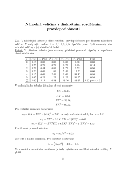 N hodn veli ina s diskr tn m rozd len m pravd podobnosti