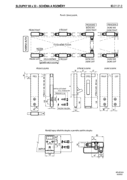 SLOUPKY 80 x 33 – SCHÉMA A ROZMĚRY 03.01.01.0