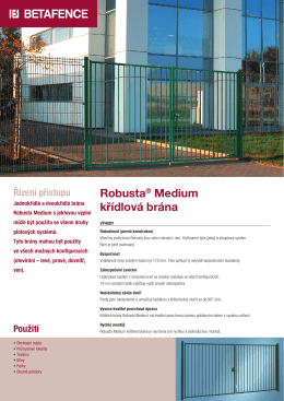 Robusta® Medium křídlová brána