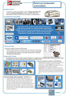 Řešení pro dodavatele automobilek - Industrial Technology Systems